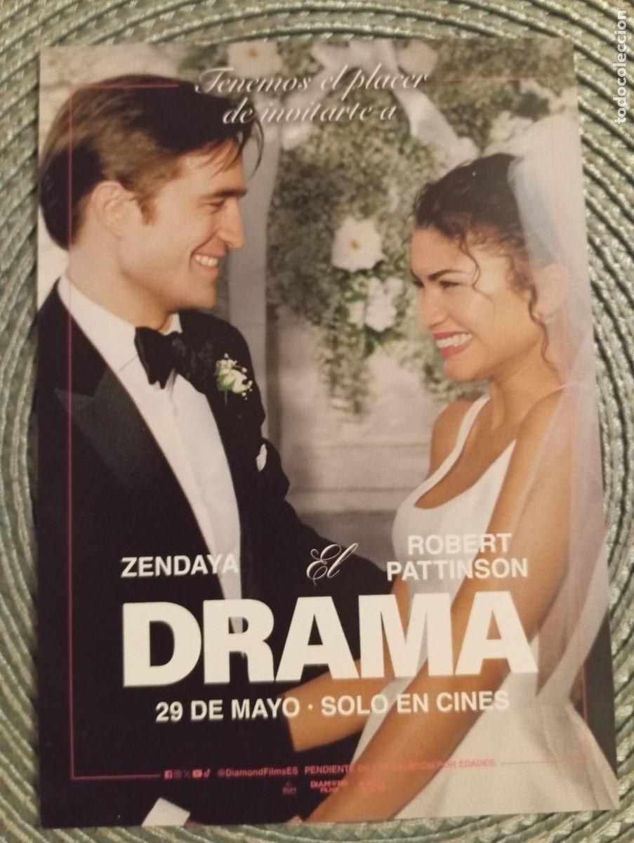 Cine: 1 PROGRAMA DE MANO ** EL DRAMA ** ZENDAYA. .& PATTINSON . 14 x 10 CMS