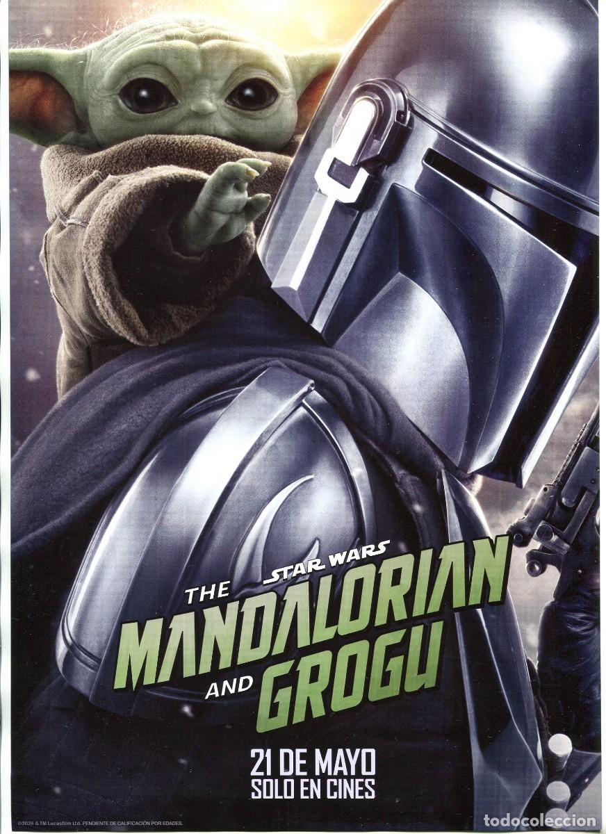  Flyers Publicitaires de films Anciens: STAR WARS. MANDALORIAN AND GROGU. 21 X 30 cms.