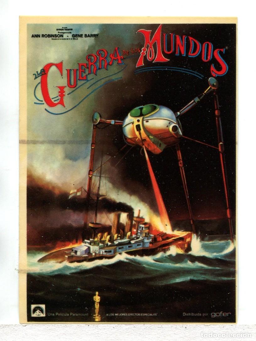 Cinema: LA GUERRA DE LOS MUNDOS, con Gene Barry. PEGATINA.