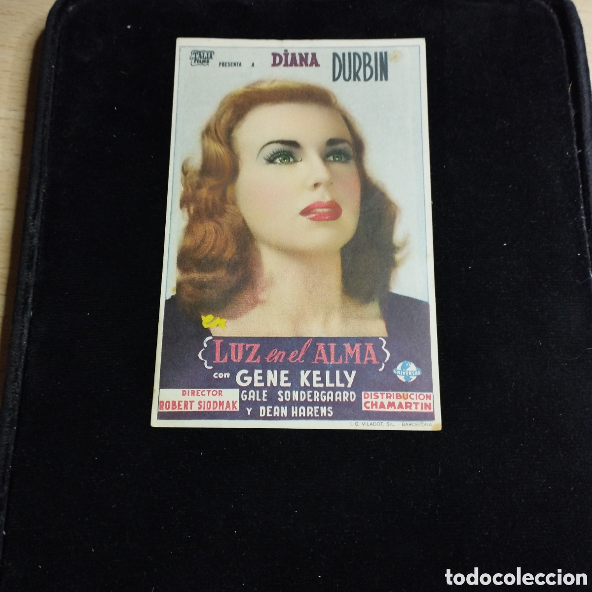Cine: Programa de cine sencillo. Luz en el alma. Diana Durbin. 1947. Victoria y Nacional.