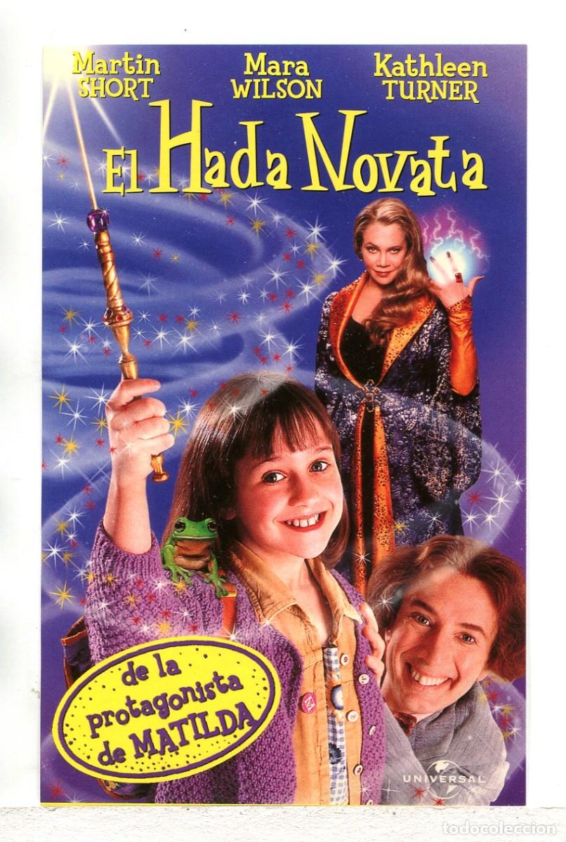  Foglietti di film di film antichi di cinema: EL HADA NOVATA, Con Kathleen Turner. PEGATINA.