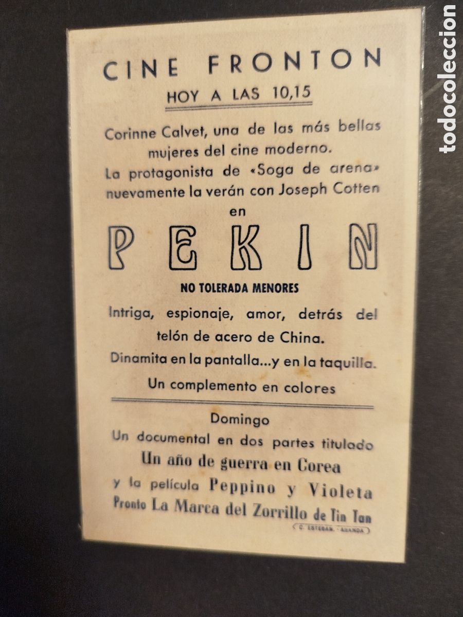 Cine: PEKIN JOSEPH COTTEN C/P - Foto 2