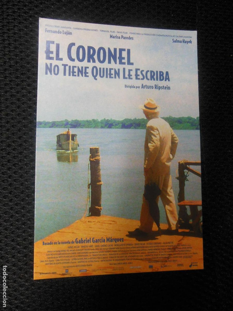 Cine: EL CORONEL NO TIENE QUIEN LE ESCRIBA PROGRAMA DE CINE MARISA PAREDES FERNANDO LUJAN SALMA HAYEK