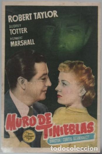 Cine: PROGRAMA DE CINE: MURO DE TINIEBLAS PC-11475 - Foto 1
