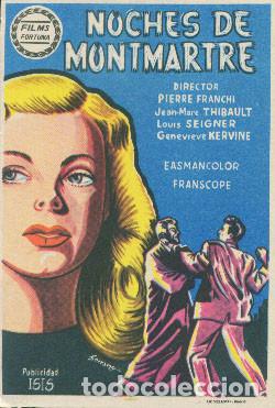 Cine: NOCHES DE MONTMARTRE (sin publicidad)