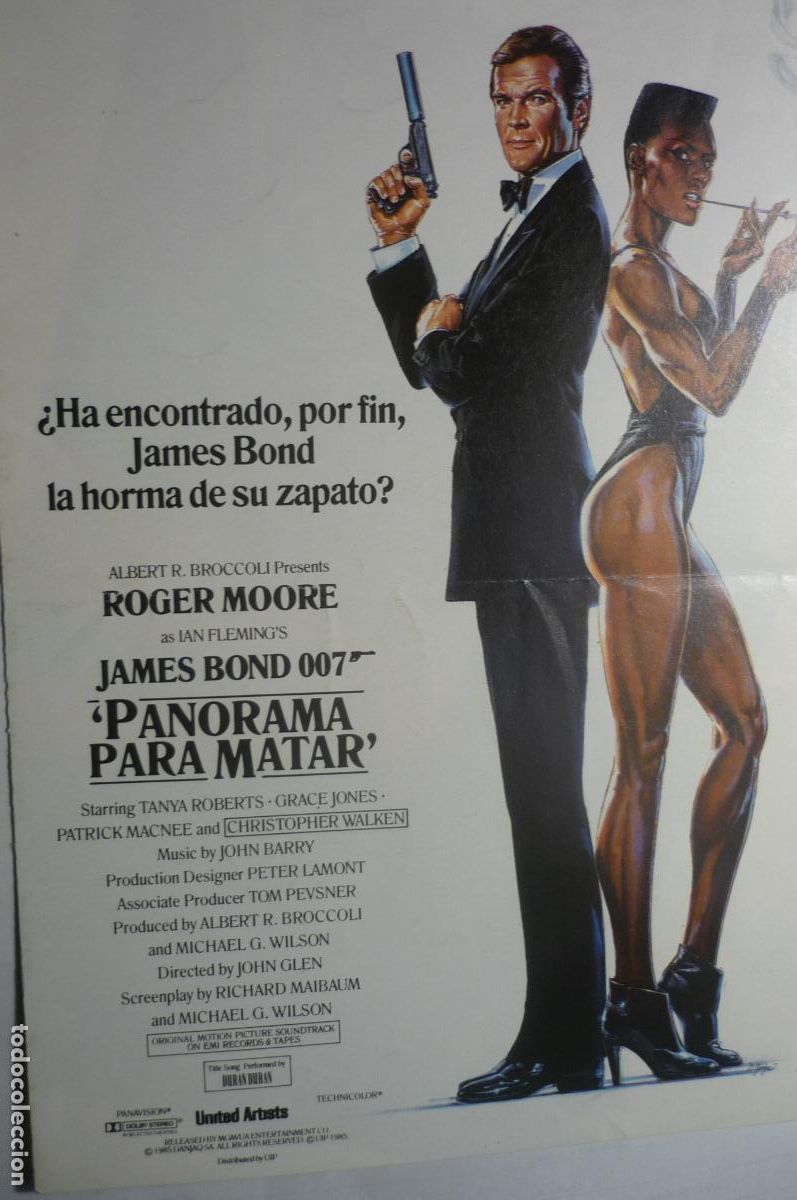 Cine: programa tama&ntilde;o cuartilla doble panorama para matar - roger moore - Foto 1