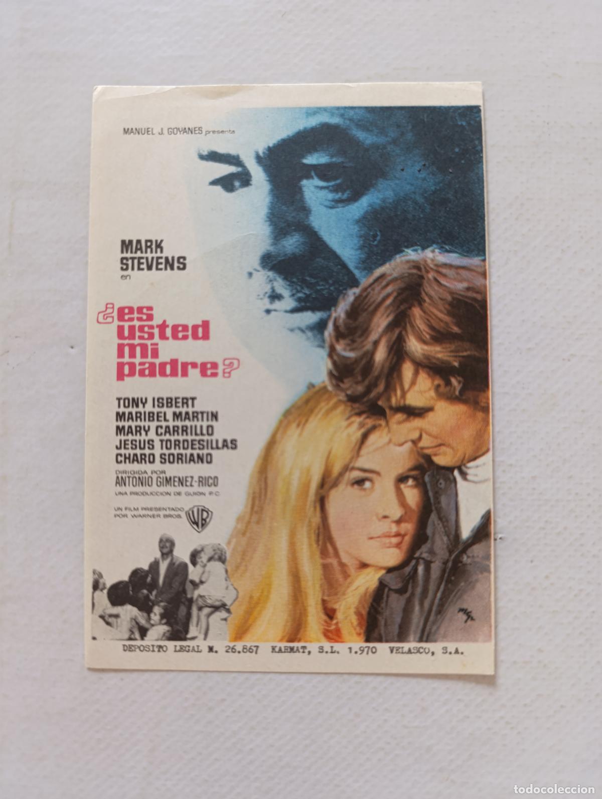 Cine: FOLLETO DE MANO - &iquest;ES USTED MI PADRE? - MARK STEVENS - SIN PUBLICIDAD (148F)
