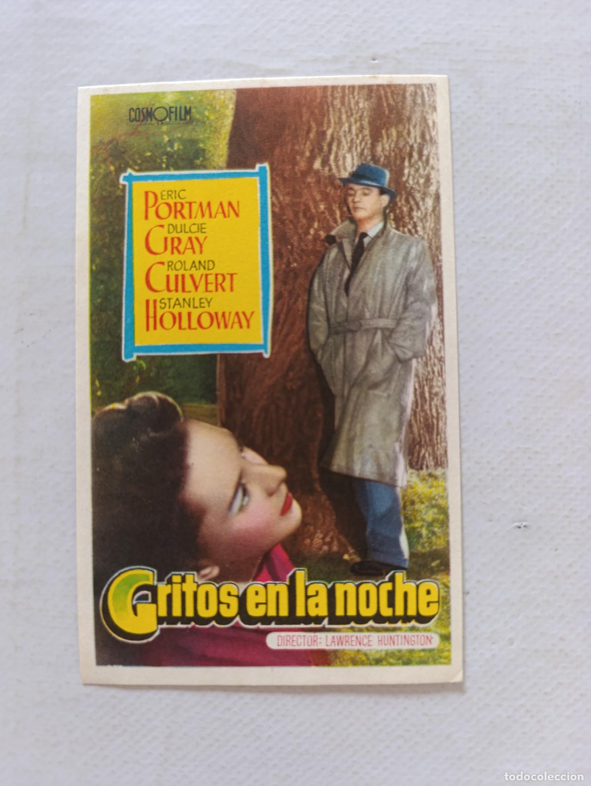 Cine: FOLLETO DE MANO - GRITOS EN LA NOCHE - ERIC PORTMAN - SIN PUBLICIDAD (148F)