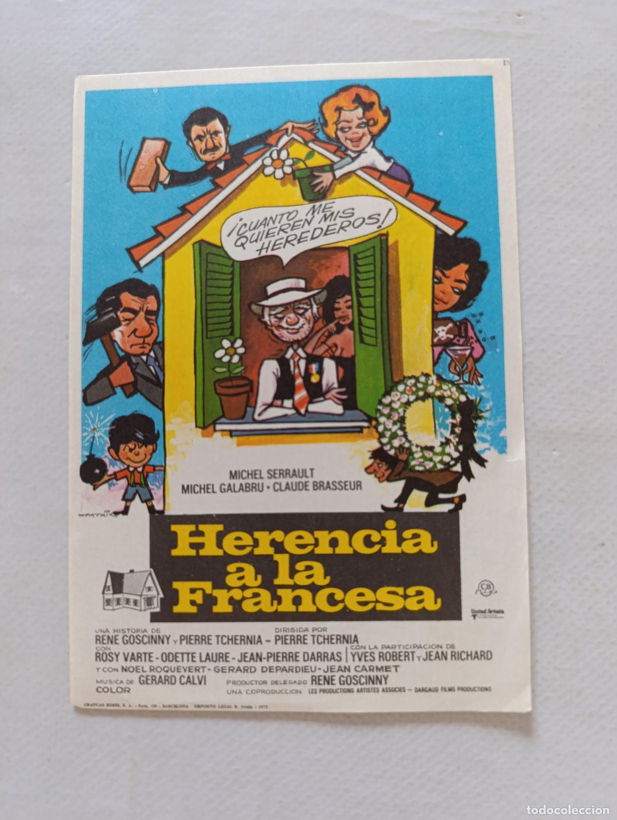 Cine: FOLLETO DE MANO - HERENCIA A LA FRANCESA - SIN PUBLICIDAD (148H)