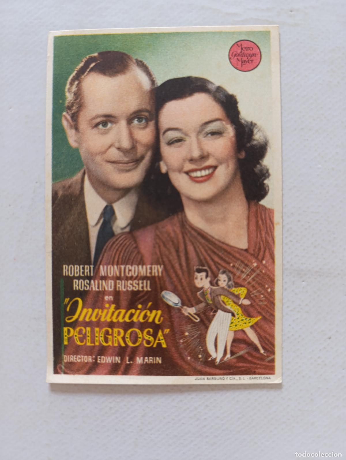 Cine: FOLLETO DE MANO - INVITACION PELIGROSA - SIN PUBLICIDAD (148H)