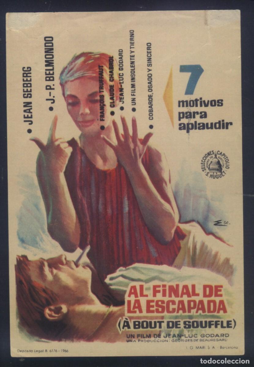 Cine: Q-03691- AL FINAL DE LA ESCAPADA (&Agrave; bout de souffle) Jean-Paul Belmondo - Jean Seberg