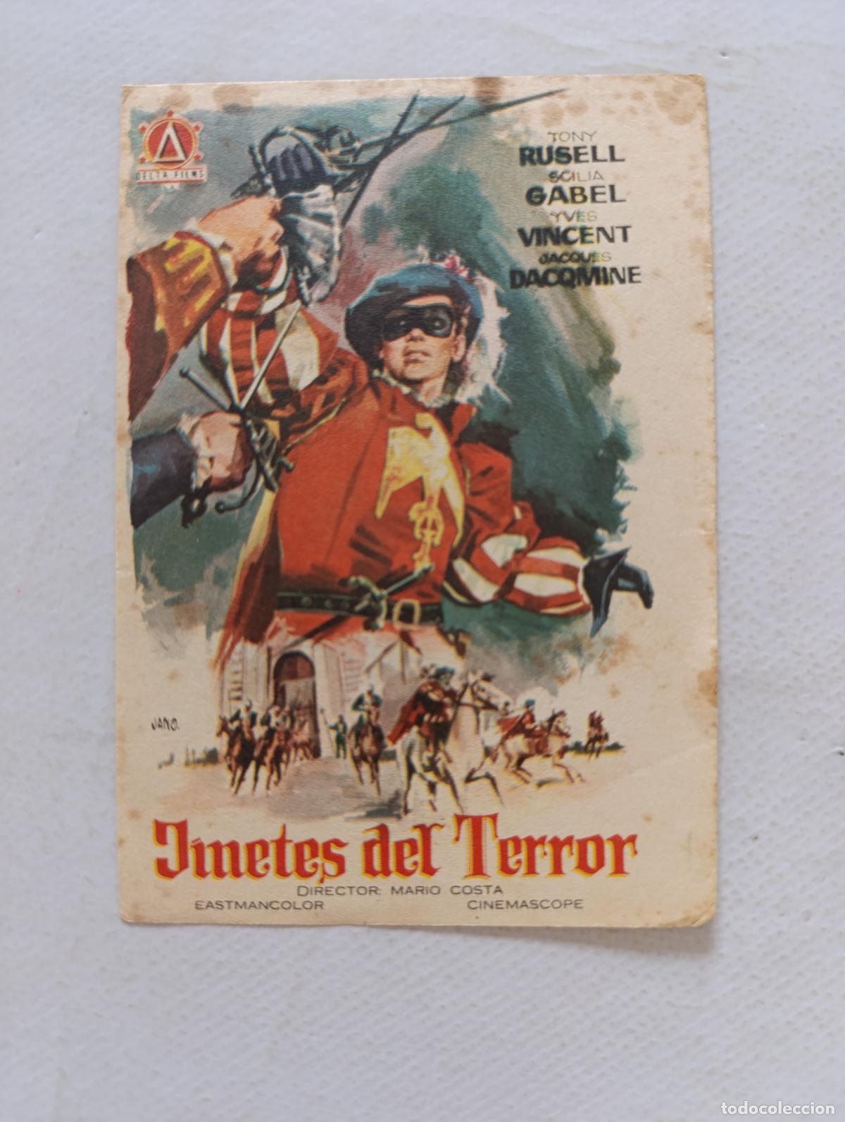 Cine: FOLLETO DE MANO - JINETES DEL TERROR - SIN PUBLICIDAD (148I)