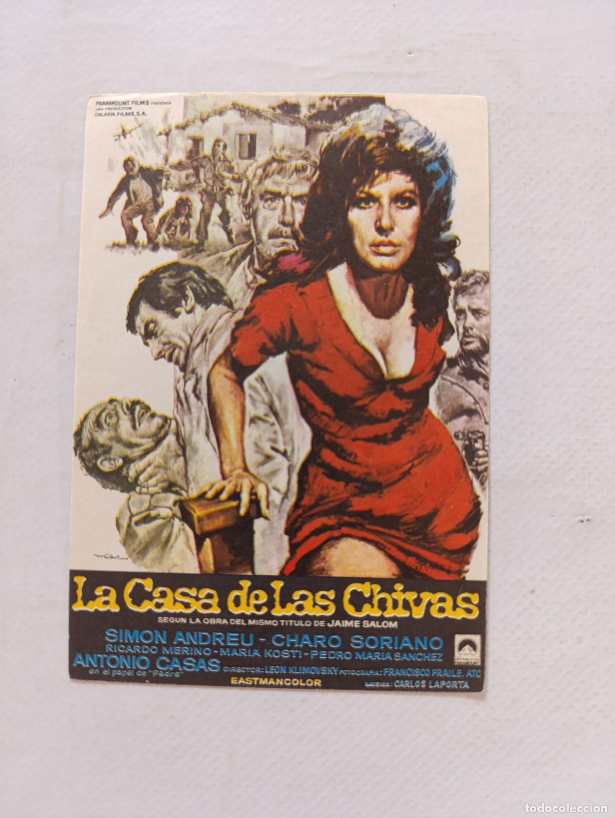 Cine: FOLLETO DE MANO - LA CASA DE LAS CHIVAS - SIN PUBLICIDAD (148J)