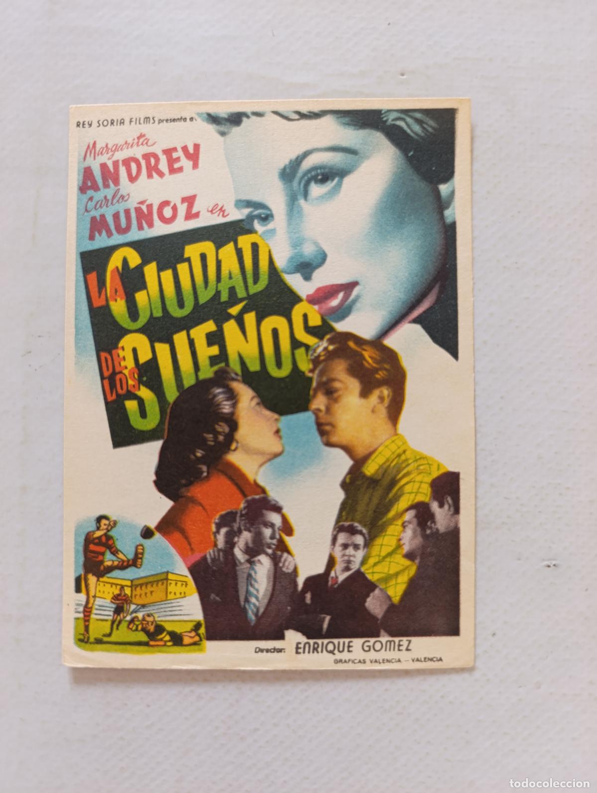 Cine: FOLLETO DE MANO - LA CIUDAD DE LOS SUE&Ntilde;OS - MARGARITA ANDREY - SIN PUBLICIDAD (148J)