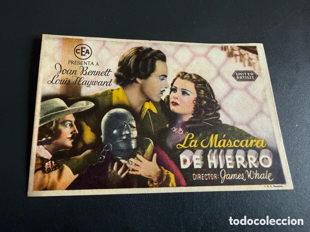 Cine: LA M&Aacute;SCARA DE HIERRO. James Whale