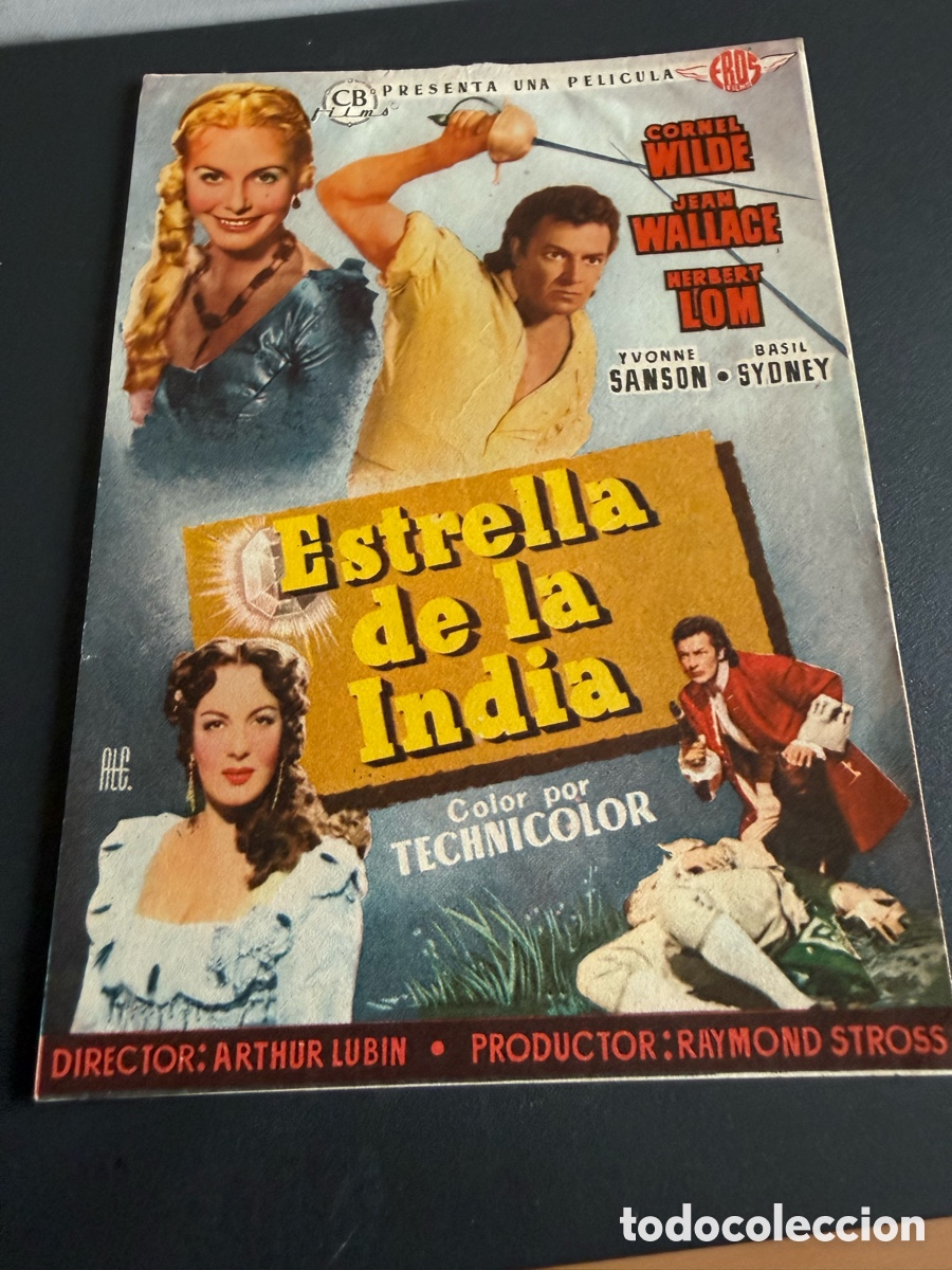 Cine: Folleto. ESTRELLA DE LA INDIA - Foto 1
