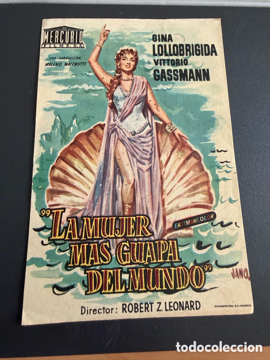 Cine: Folleto. LA MUJER M&Aacute;S GUAPA DEL MUNDO