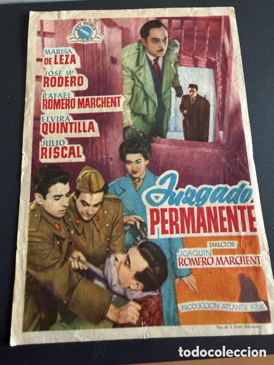 Cine: Folleto. JUZGADO PERMANENTE