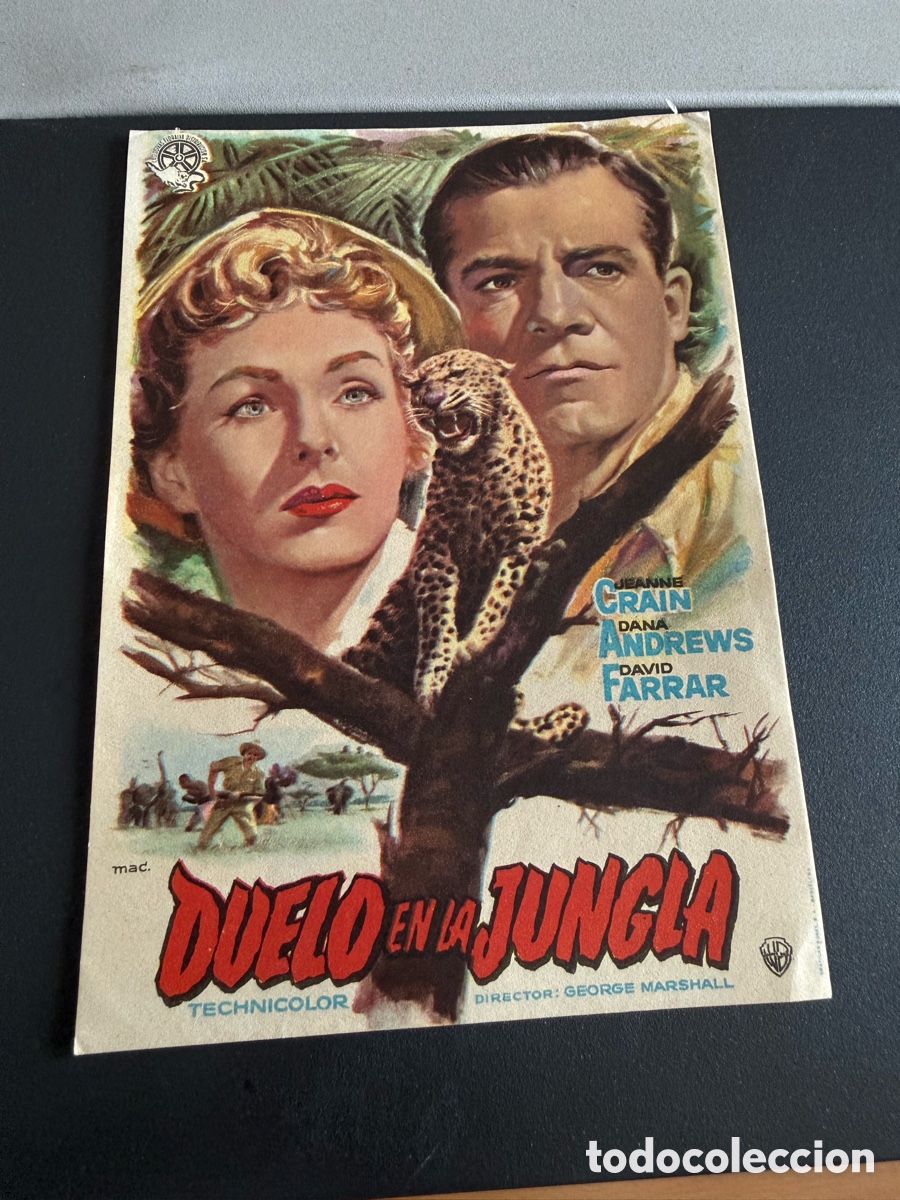 Cine: Folleto. DUELO EN LA JUNGLA - Foto 1