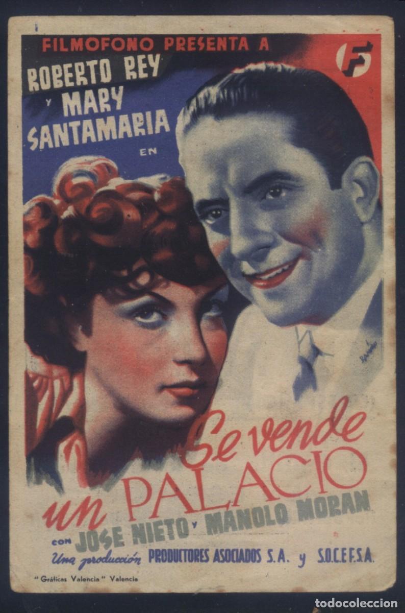 Cine: Q-09670- SE VENDE UN PALACIO (CINE TOLEDO) Roberto Rey - Mary Santamar&iacute;a - Jos&eacute; Nieto