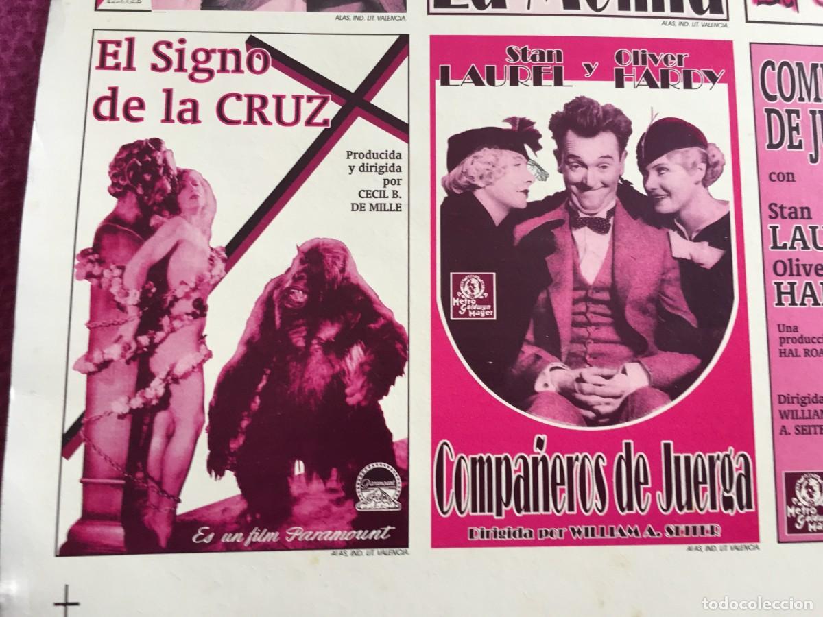 Cine: PRUEBA DE IMPRENTA DE 10 ANTIGUOS PROGRAMAS DE CINE EN CARTON - Foto 4