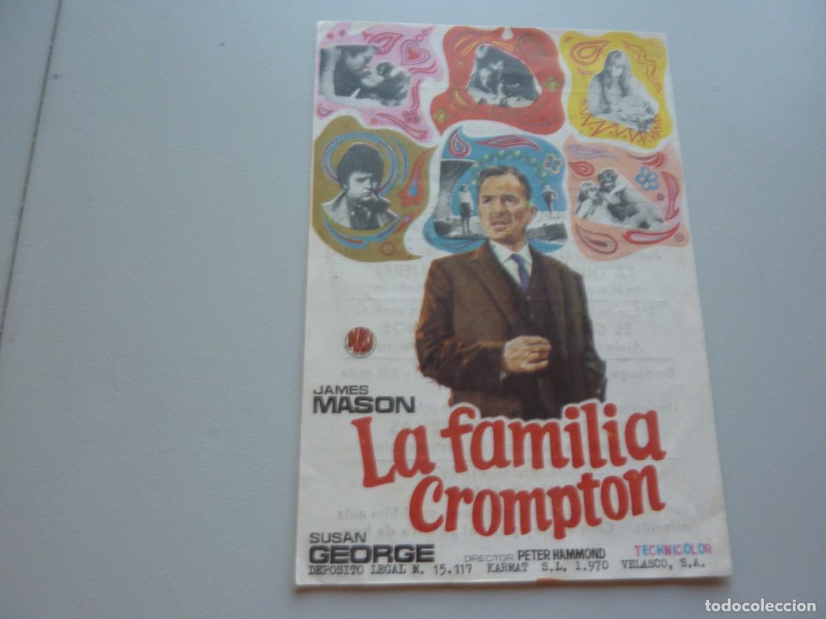 Cine: Folleto de cine LA FAMILIA CROMTOM con publicidad
