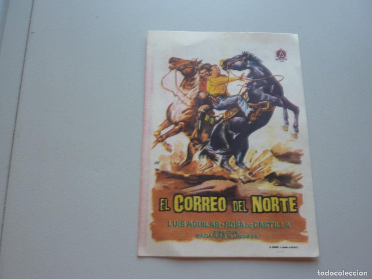 Cine: Folleto de cine EL CORREO DEL NORTE con publicidad