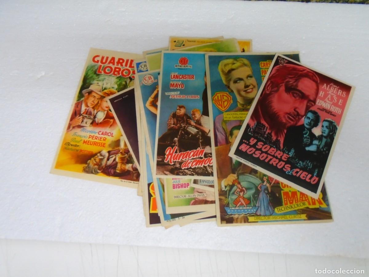 Cine: LOTE DE 20 PROGRAMAS SENCILLOS DE CINE CON PUBLICIDAD TEATRO ESPA&Ntilde;OL DE HELLIN,A&Ntilde;OS 40/50.