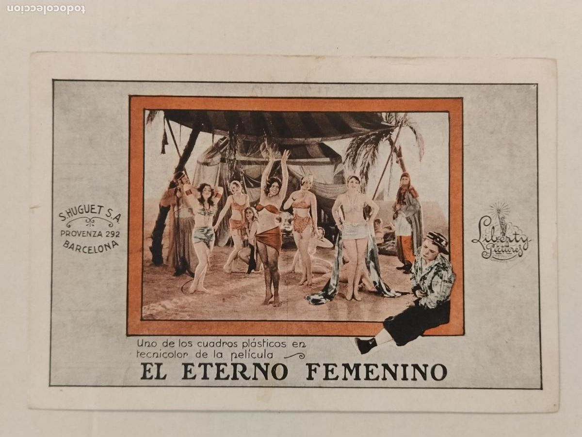 Cine: EL ETERNO FEMENINO - SELECCIONES CAPITOLIO HUGUET - PROGRAMA DE CINE ANTIGUO -VER FOTOS