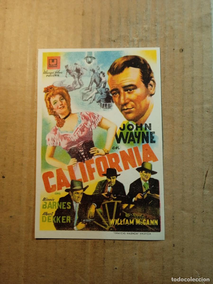 Cine: FOLLETO DE MANO SIN PUBLICIDAD CALIFORNIA