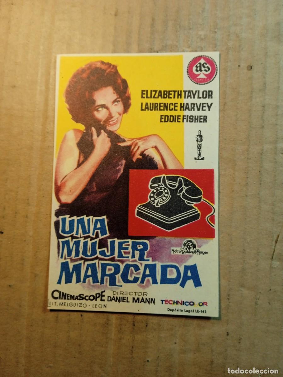Cine: FOLLETO DE MANO SIN PUBLICIDAD UNA MUJER MARCADA