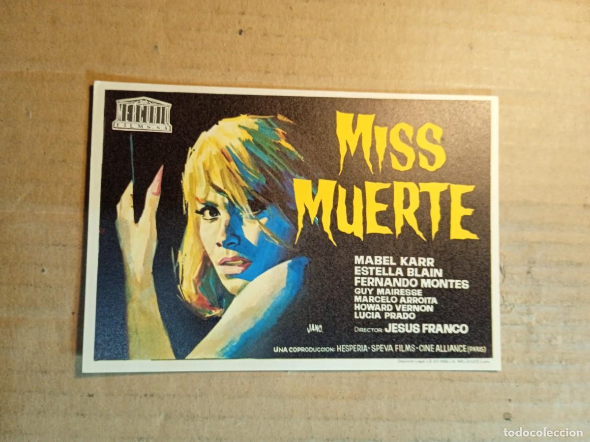 Cine: FOLLETO DE MANO SIN PUBLICIDAD MISS MUERTE