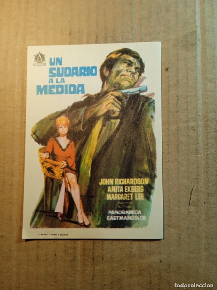 Cine: FOLLETO DE MANO SIN PUBLICIDAD UN SUDARIO A LA MEDIDA