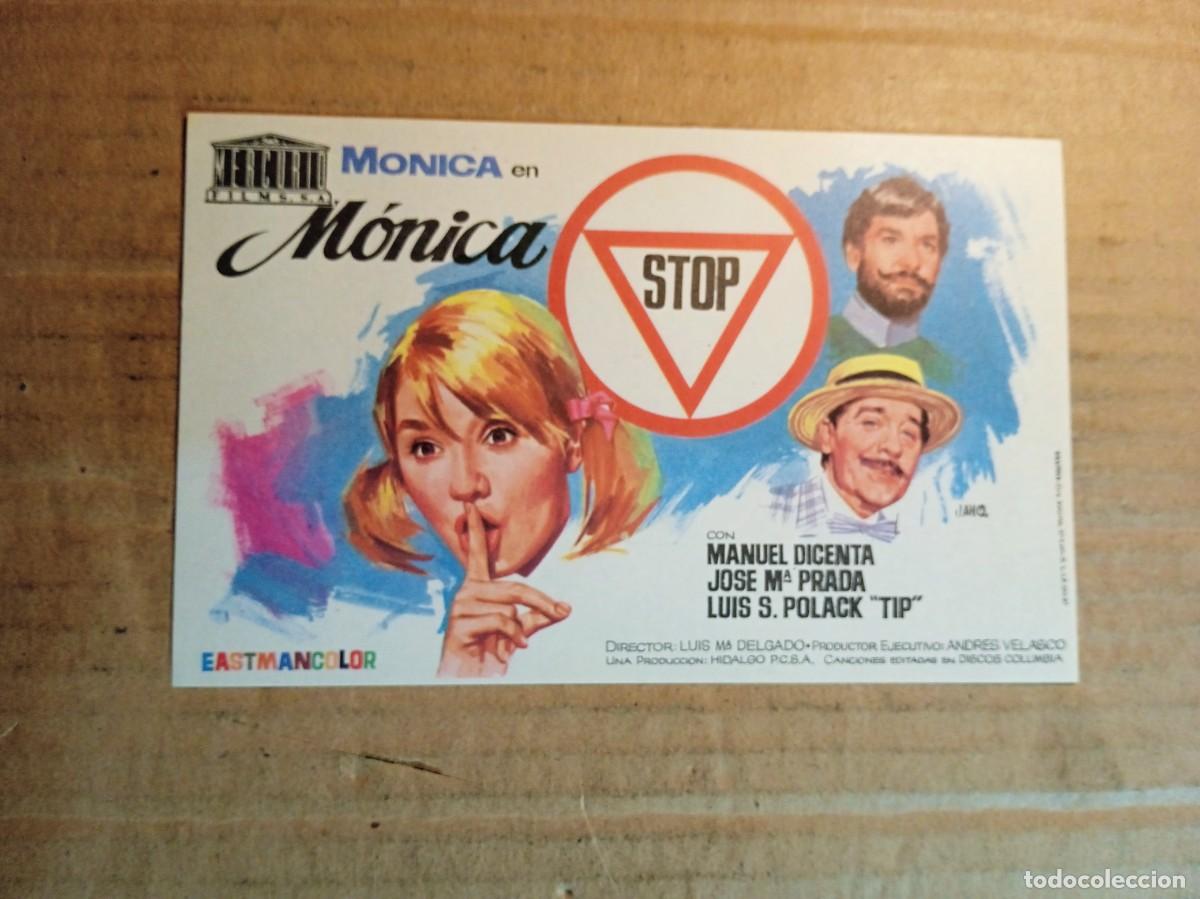 Cine: FOLLETO DE MANO SIN PUBLICIDAD MONICA STOP
