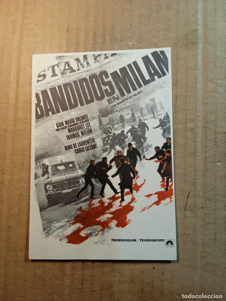 Cine: FOLLETO DE MANO SIN PUBLICIDAD BANDIDOS EN MILAN