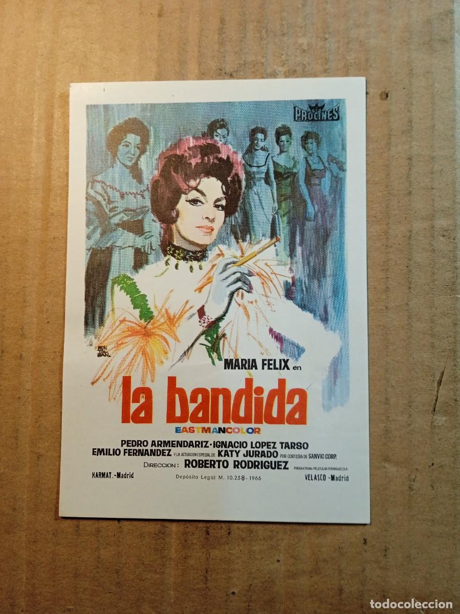 Cine: FOLLETO DE MANO SIN PUBLICIDAD LA BANDIDA