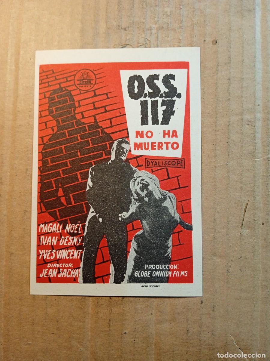 Cine: FOLLETO DE MANO SIN PUBLICIDAD O.S.S. 117 NO HA MUERTO