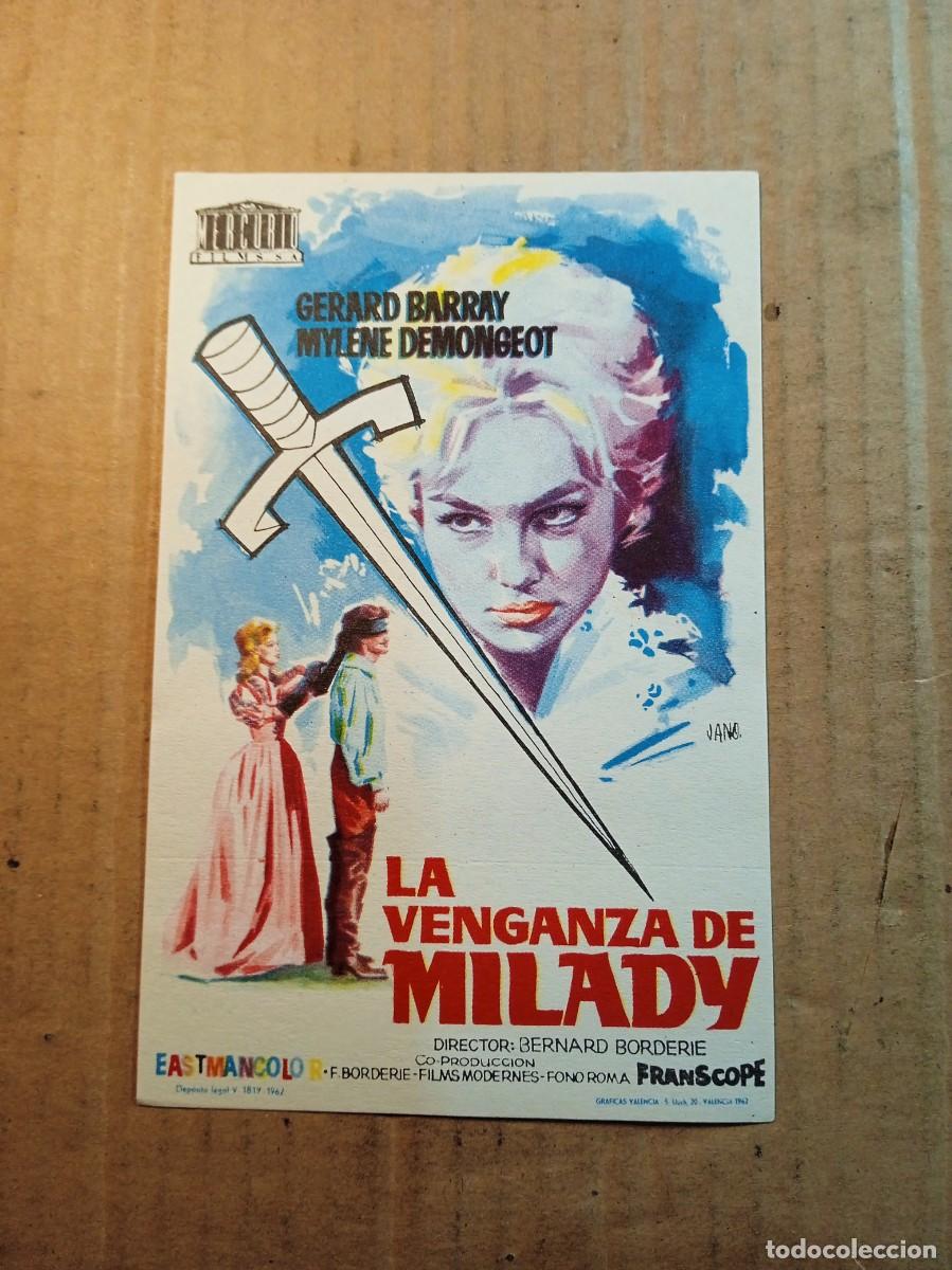  Flyers Publicitaires de films Anciens: FOLLETO DE MANO SIN PUBLICIDAD LA VENGANZA DE MILADY