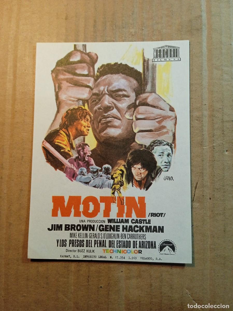 Cine: FOLLETO DE MANO SIN PUBLICIDAD MOTIN