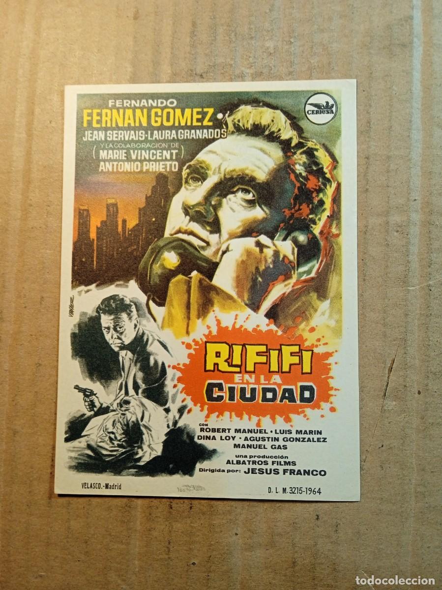Cine: FOLLETO DE MANO SIN PUBLICIDAD RIFIFI EN LA CIUDAD