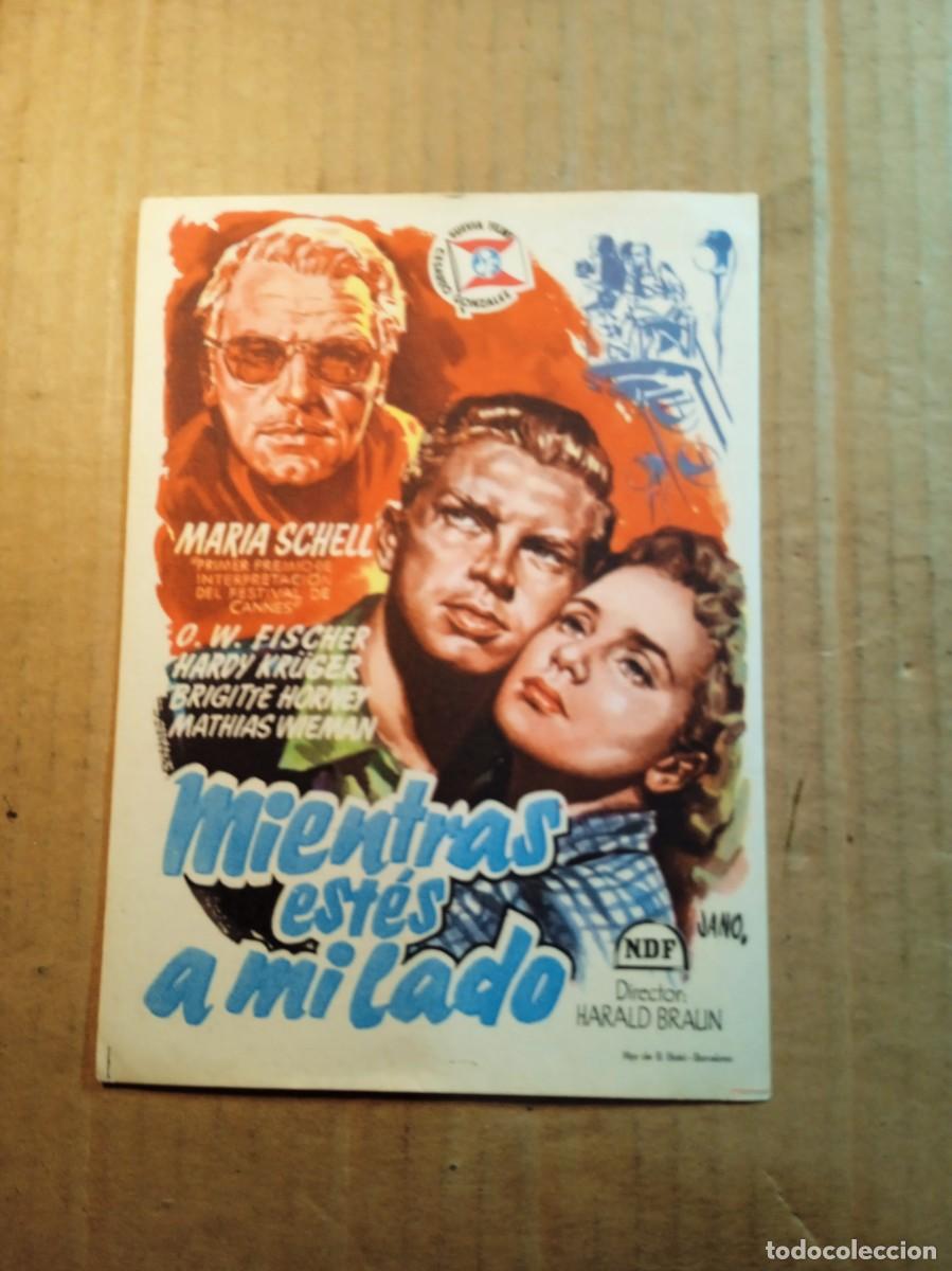 Cine: FOLLETO DE MANO SIN PUBLICIDAD MIENTRAS ESTES A MI LADO