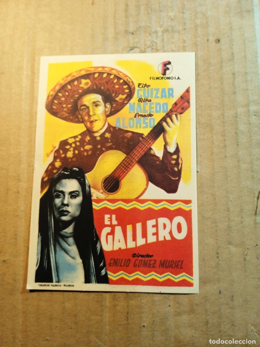 Cine: FOLLETO DE MANO SIN PUBLICIDAD EL GALLERO