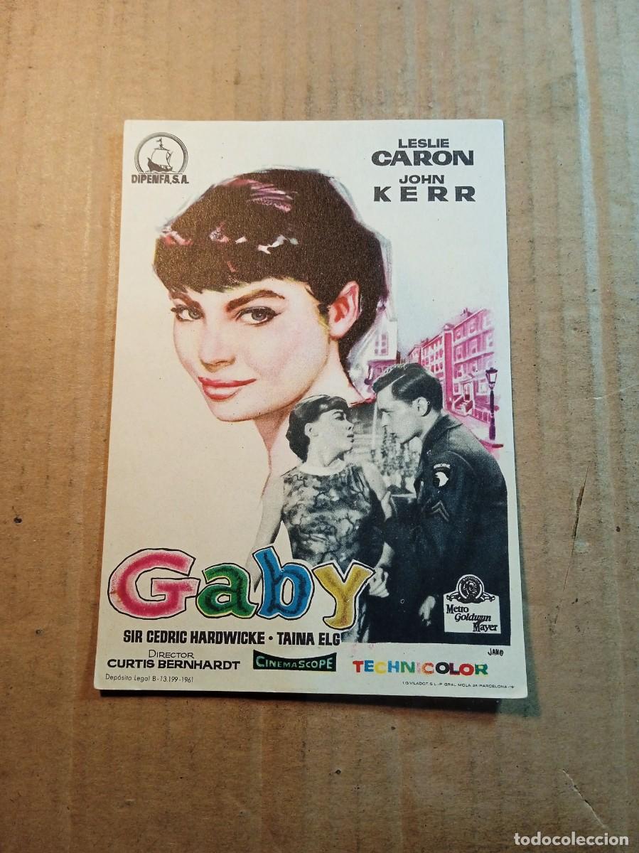 Cine: FOLLETO DE MANO SIN PUBLICIDAD GABY
