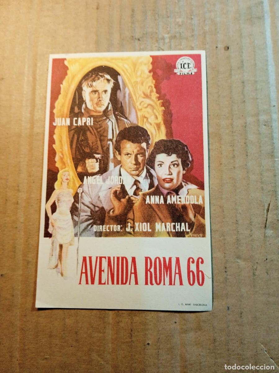Cinema: FOLLETO DE MANO SIN PUBLICIDAD AVENIDA ROMA 66