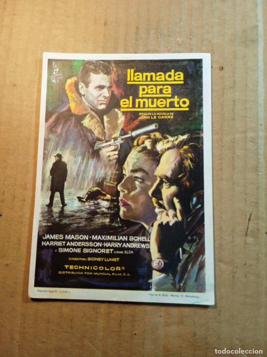 Cinema: FOLLETO DE MANO SIN PUBLICIDAD LLAMADA PARA EL MUERTO