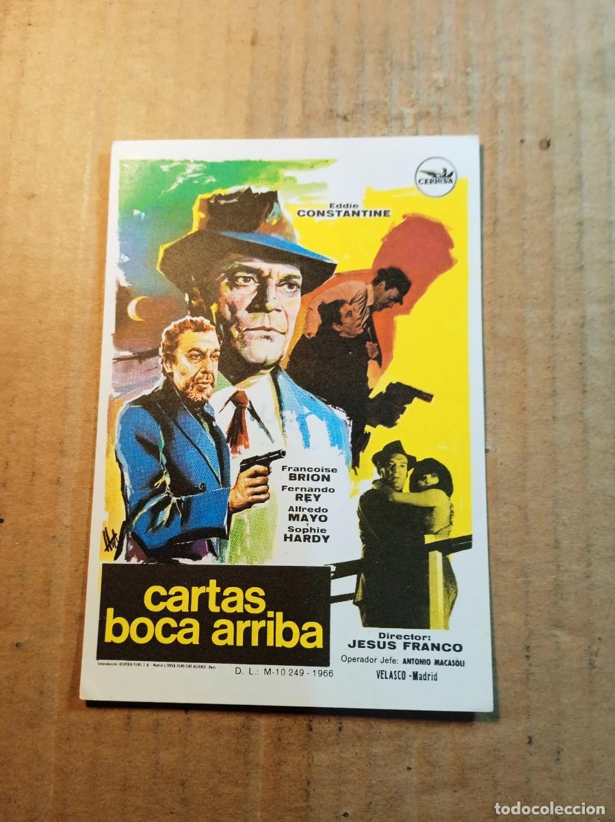 Cinema: FOLLETO DE MANO SIN PUBLICIDAD CARTAS BOCA ARRIBA