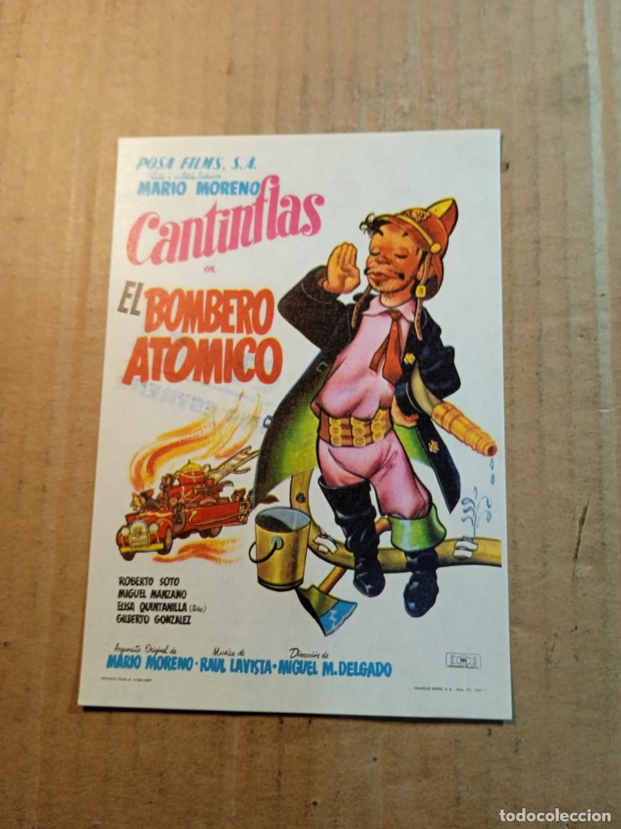 Cine: FOLLETO DE MANO SIN PUBLICIDAD CANTINFLAS EL BOMBERO ATOMICO