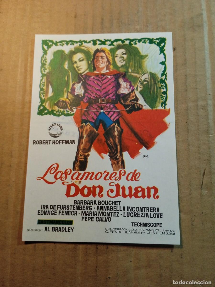 Cine: FOLLETO DE MANO SIN PUBLICIDAD LOS AMORES DE DON JUAN