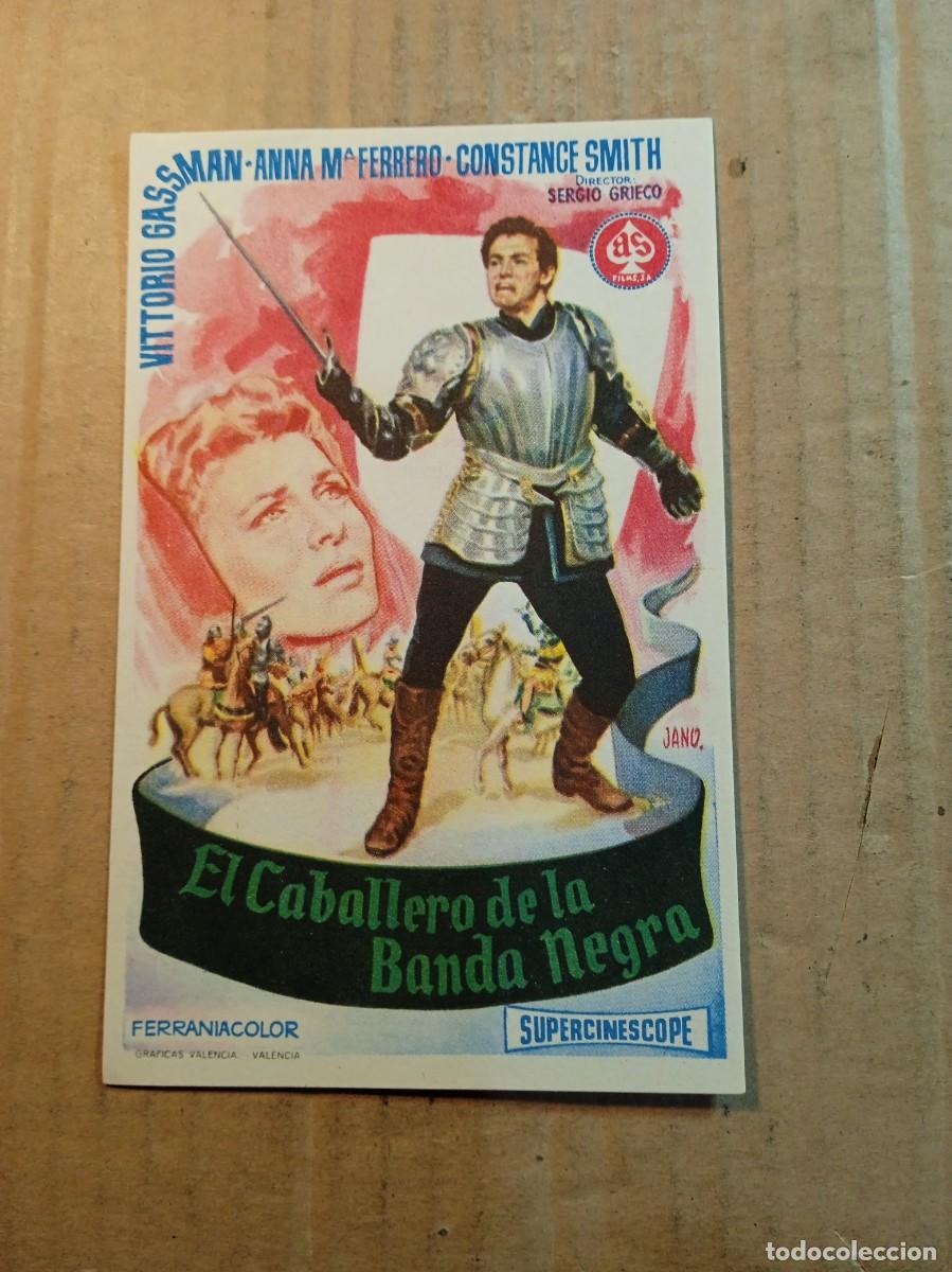  Flyers Publicitaires de films Anciens: FOLLETO DE MANO SIN PUBLICIDAD EL CABALLERO DE LA BANDA NEGRA
