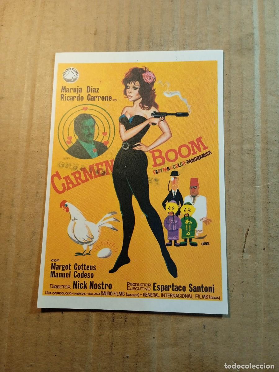 Cine: FOLLETO DE MANO SIN PUBLICIDAD CARMEN BOOM
